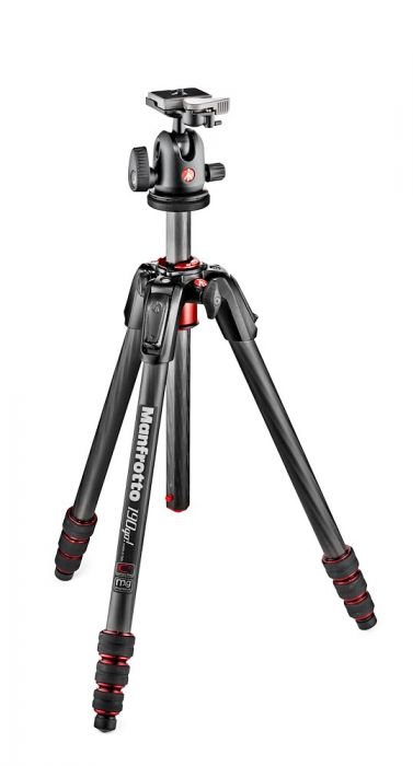 Bộ chân máy ảnh Manfrotto 190 GO! CF 4-S Kit Ball Head Black