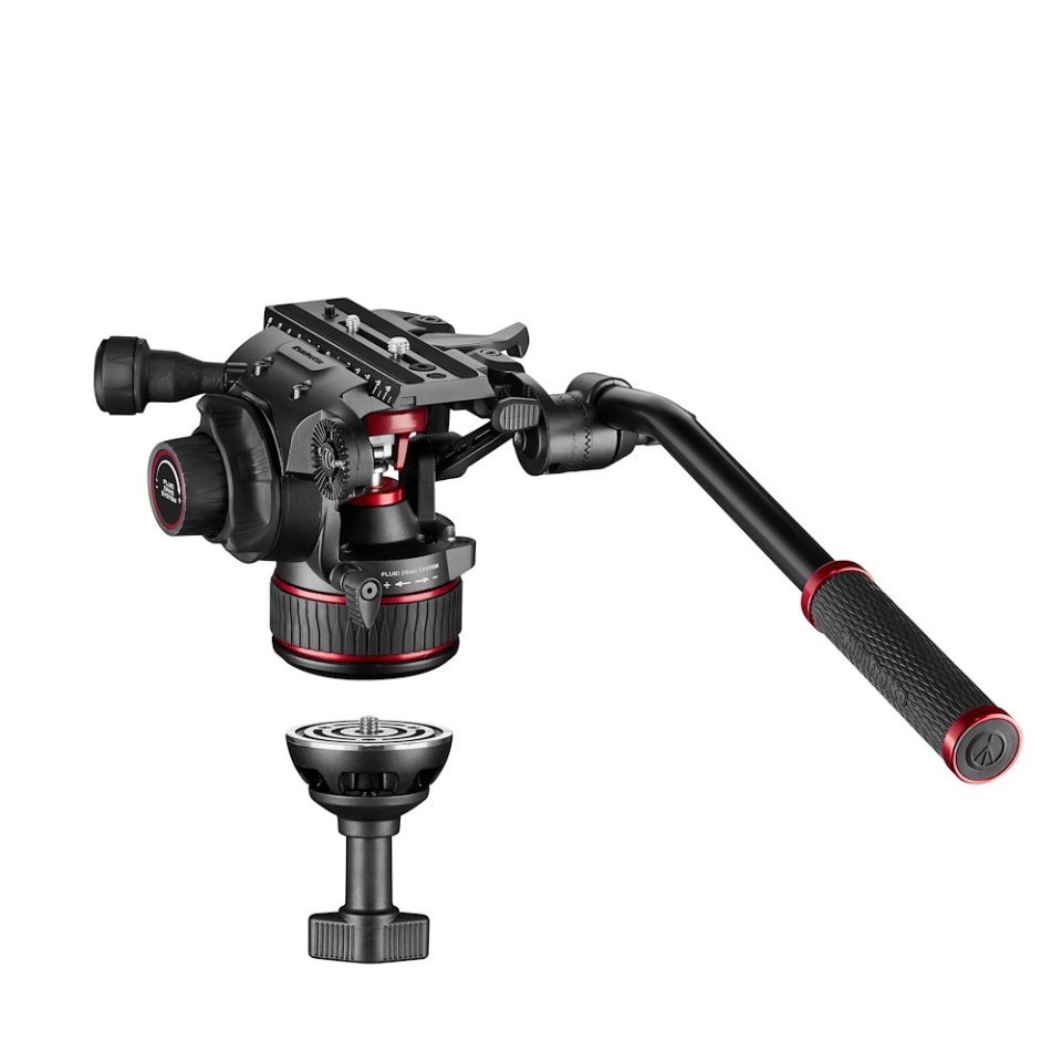 Bộ chân máy ảnh Manfrotto Nitrotech 608 & Alu Twin MS Chất liệu Nhôm