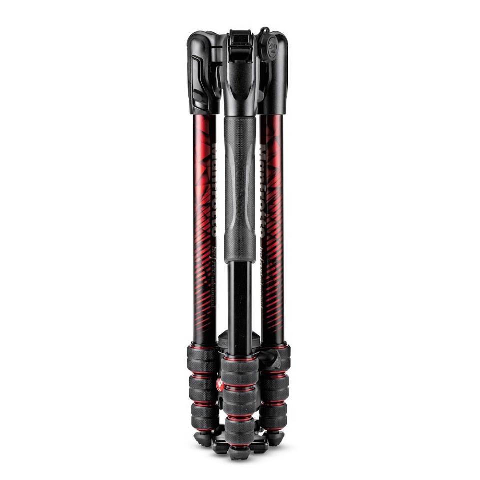 Bộ chân máy Manfrotto Befree Advanced Alu Travel Red Kit Ball Head khóa xoay Red