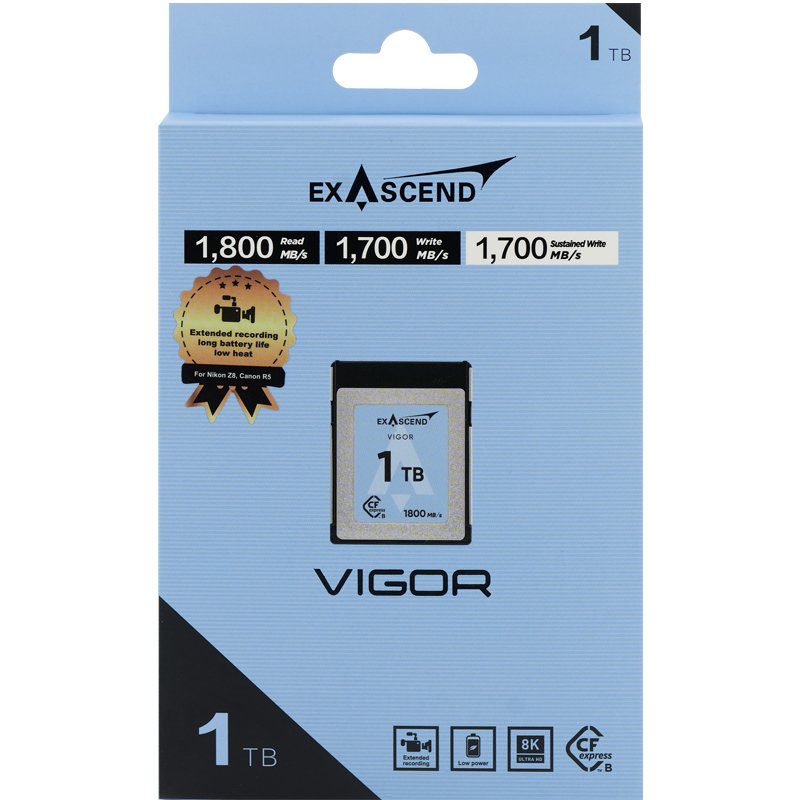 Thẻ nhớ Exascend 1TB Vigor CFexpress 4.0 Type B