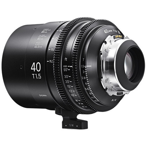 Ống kính Cine Sigma 40mm T1.5 FF High Speed Prime với /i Technology ngàm PL (Feet)