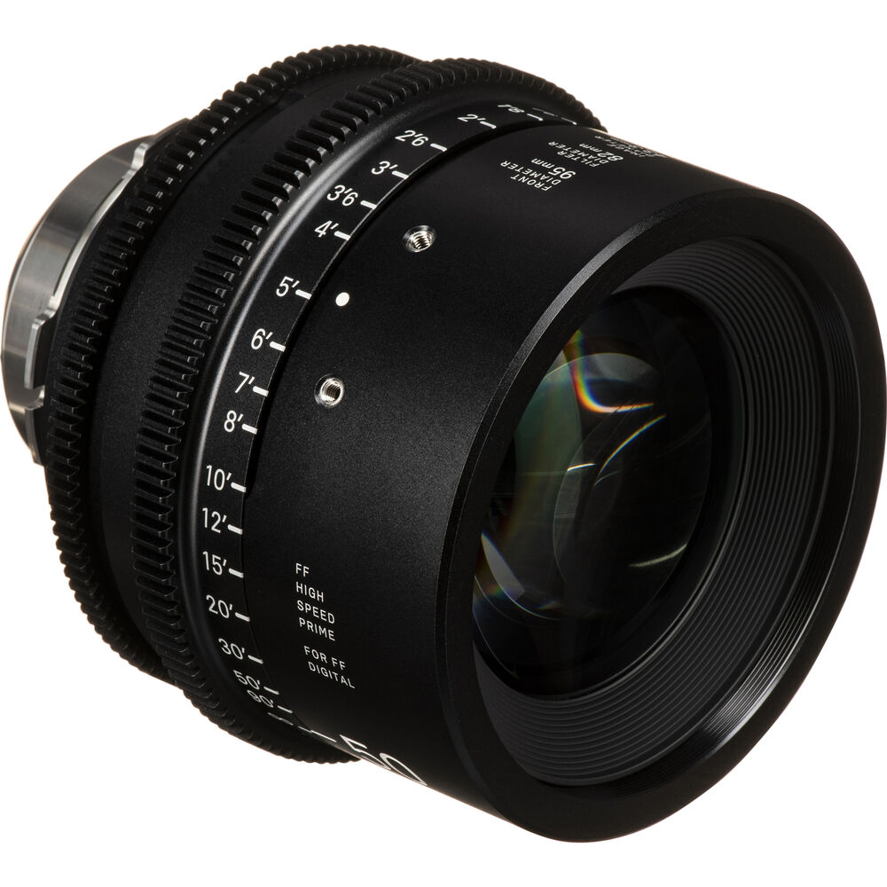 Ống kính Cine Sigma 50mm T1.5 FF High Speed Prime với /i Technology ngàm PL (Feet)