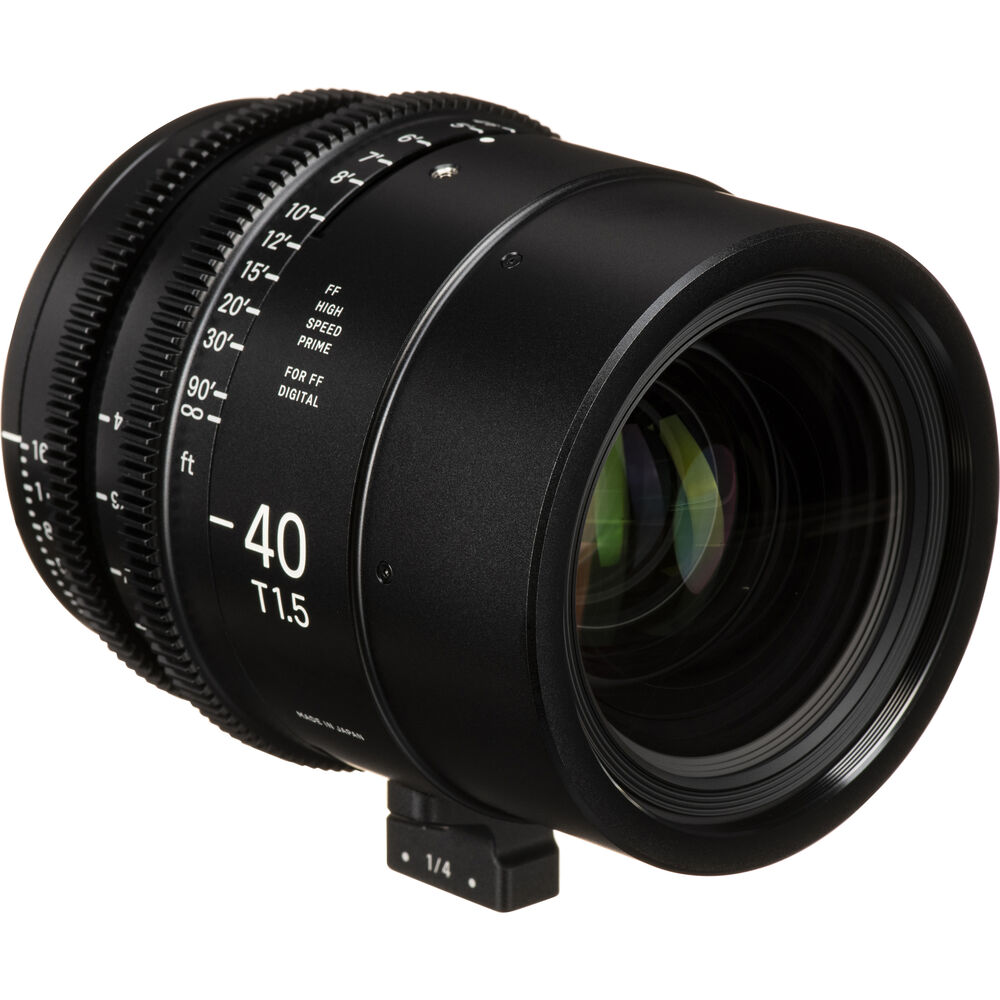 Ống kính Cine Sigma 40mm T1.5 FF High Speed Prime với ngàm Canon EF (Feet)