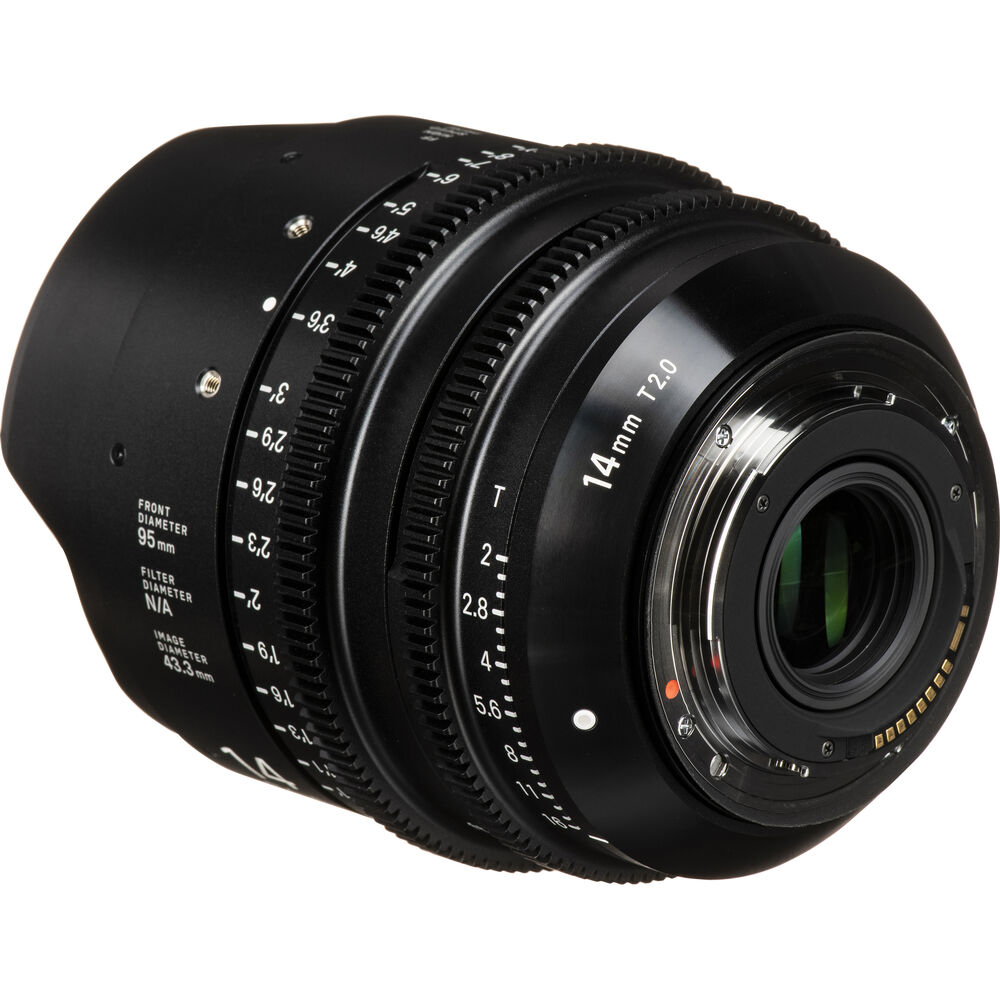 Ống kính Cine Sigma 14mm T2 FF Fully Luminous High Speed Prime ngàm Canon EF (Feet)