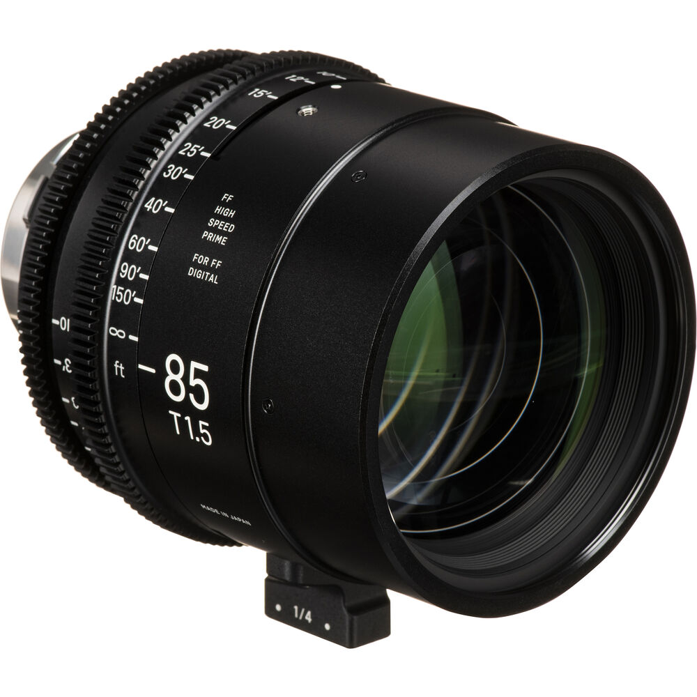 Ống kính Cine Sigma 85mm T1.5 FF High Speed Prime với /i Technology ngàm PL (Meter)