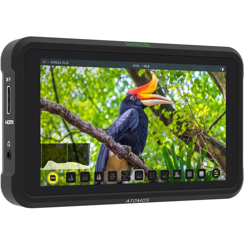 Màn hình video màu 5 inch Shinobi, dùng cho camera hiệu Atomos, mã ATOMSHBH01 Kích thước 5 inch