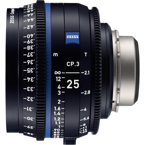 Ống Kính Cine Zeiss CP.3 25mm T/2.1 Ngàm Canon EF/Meter