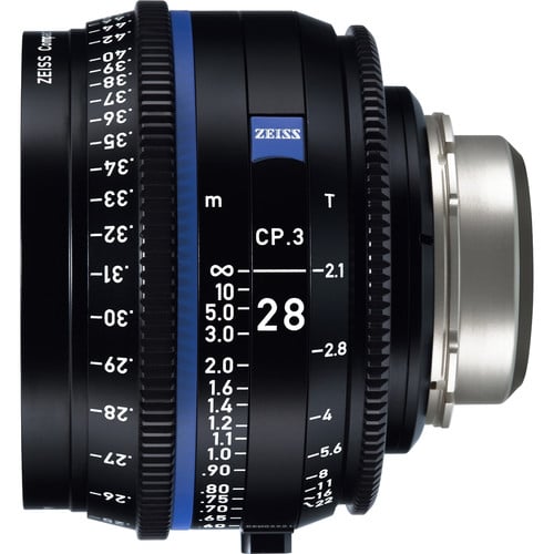 Ống Kính Cine Zeiss CP.3 28mm T/2.1 Ngàm MFT/Feet