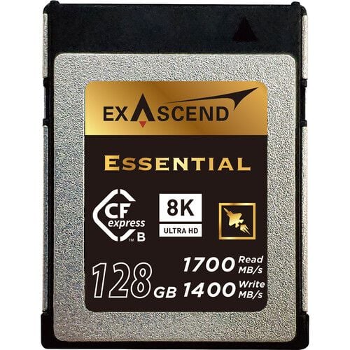 Thẻ nhớ CFexpress Type B Exascend Essential 128GB giải pháp lưu trữ tuyệt vời cho nhiếp ảnh gia cao cấp