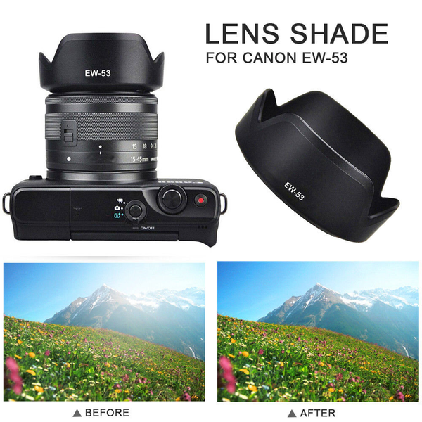 Chất lượng hình ảnh được cải thiện sau khi sử dụng lens hood