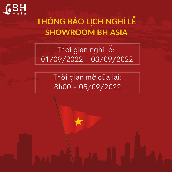 SHOWROOM  BH ASIA NHÀ PHÂN PHỐI LENS SIGMA - THÔNG BÁO NGHỈ LỄ QUỐC KHÁNH